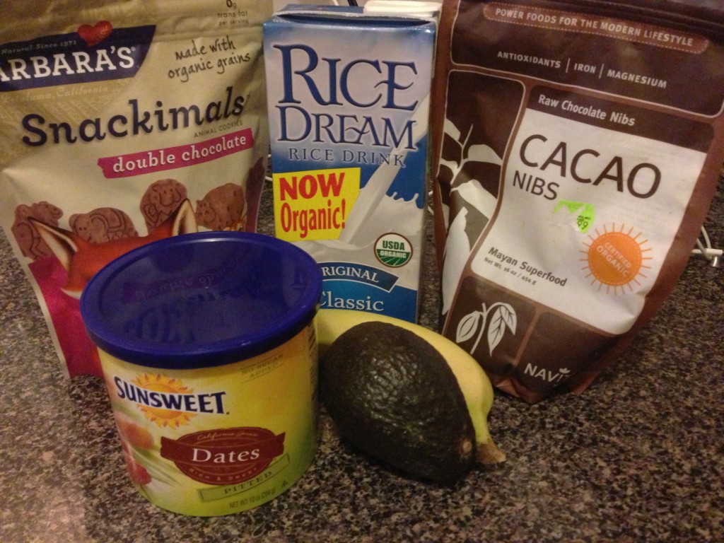 raw chocolate pudding chocomole ingredients